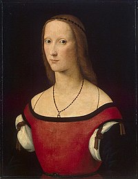 "Portræt af en kvinde" af Lorenzo Costa blev skrevet i 1500-06 - cirka samme år som "Mona Lisa", men i sammenligning med den viser den en fantastisk træghed