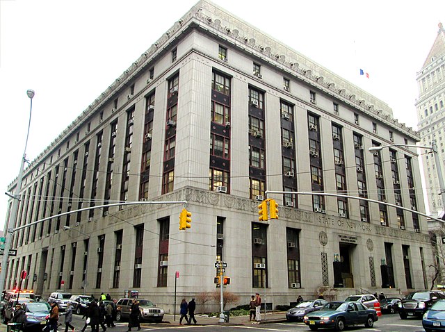 The district attorney also operates out of the Louis J. Lefkowitz State Office Building on 80 Centre Street (141 Worth Street).