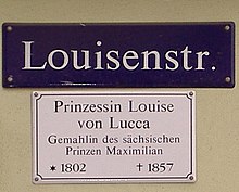 Straßenname in Dresden (Quelle: Wikimedia)