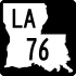 Louisiana Highway 76 Markierung