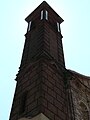 Campanile della chiesa della SS Trinità, Lu, Piemonte, Italia