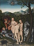 The Judgement of Paris, Lucas Cranach the Elder, 1527