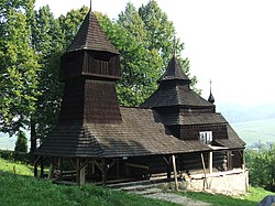 Dřevěný kostel v Lukově (část Venécia)