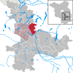 Poziția  Münchehofe pe harta districtului Dahme-Spreewald