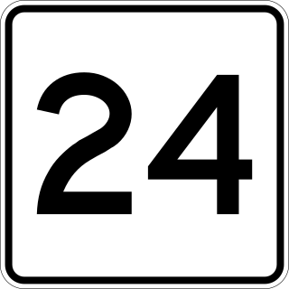 <span class="mw-page-title-main">Massachusetts Route 24</span> North-south state highway in Massachusetts, US