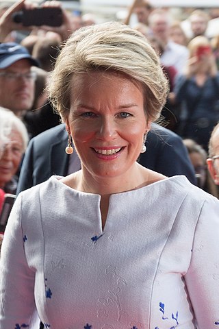 <span class="mw-page-title-main">Queen Mathilde of Belgium</span> Queen of the Belgians since 2013