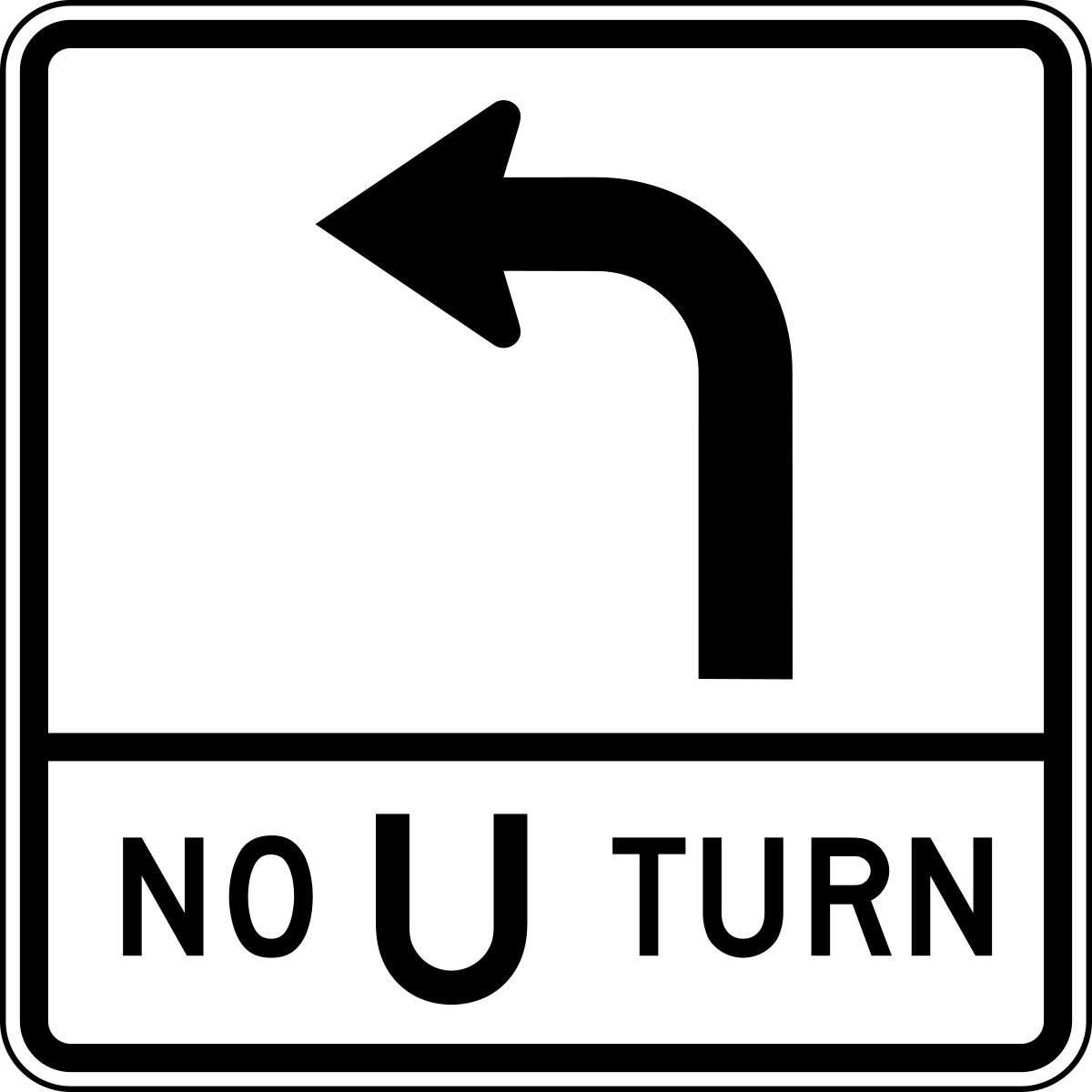 U turning. U turn. Turn left Flashcards. Lane Control signs. Low third svg.