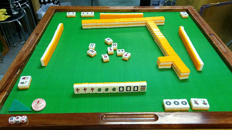 Juego de mesa de Mahjong para el hogar, juego de mesa familiar de