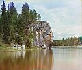 チュソヴァヤ川のマクシモフスキー岩。（1912年撮影）