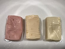 Unwrapped Mamba candies. From left to right: cherry, orange, and lemon flavors Mamba candies 02.jpg