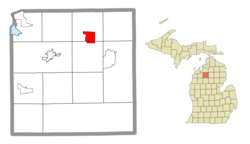 Lokasi berada di Kalkaska County