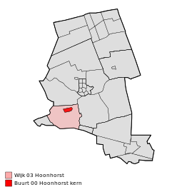 Kaart van Hoonhorst