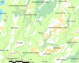 Mapa obce Pratz