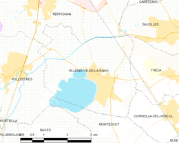 Villeneuve-de-la-Raho – Mappa