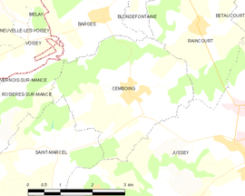 Mapa obce Cemboing