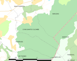 Cons-Sainte-Colombe - Localizazion