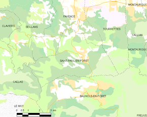 Poziția localității Saint-Paul-en-Forêt