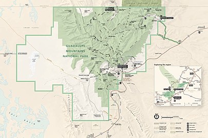 Park map with all trails