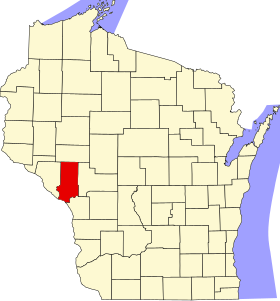 County of Trempealeau (Trempealeau County) Bölgesinin Konumu