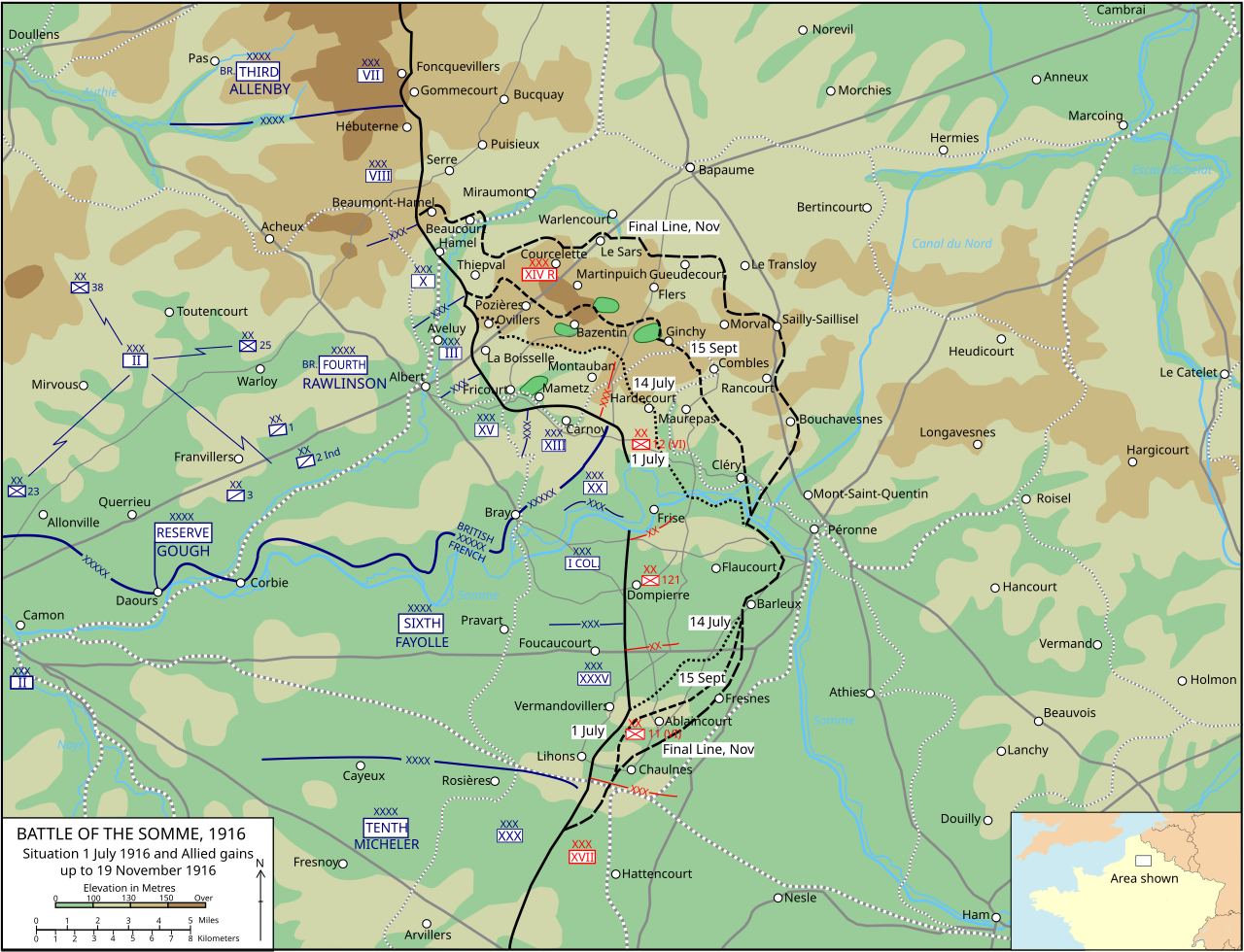 flers courcelette battle of the somme 1916