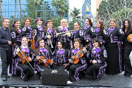 The Mariachi Divas de Cindy Shea is an all-female Mariachi based in Los Angeles, California, founded in 1999 by Cindy Shea. In 2009, they became the first all-female mariachi nominated for a Grammy Award, and the first to win one.[22] As of 2014, the mariachi has been nominated for five Grammy awards, winning twice. They are the official Mariachi of the Disneyland resort.[23]