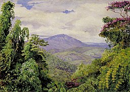 Marianne North (1830-1890) - View of the Piedade Mountains from Congo, Brazil - MN053 - Marianne North Gallery, Royal Botanic Gardens, Kew.jpg