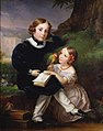 Portrait of the children of Pierre-Jean David d'Angers (1842) by Marie-Éléonore Godefroid