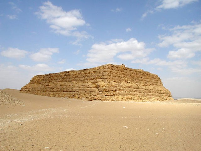 Example of a mastaba, the Mastabat al-Fir'aun of Shepseskaf