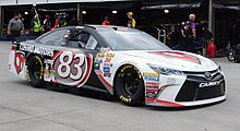 DiBenedetto's No. 83 at Martinsville Speedway in 2016 Matt dibenedetto (27580817926).jpg