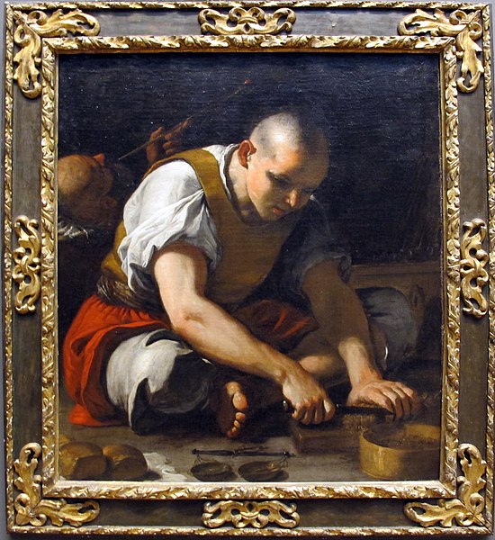 File:Mattia preti, ragazzo turco che taglia un blocco di tabacco, 1660 ca..JPG