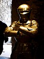 The sixteenth-century German Maximilian Armour in the White Tower at the Tower of London.