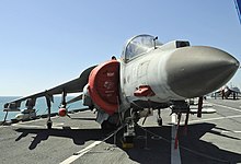 A Marina Militare AV-8B Harrier II aboard Cavour McDonnell Douglas AV-8B+ Harrier II, Italy - Navy JP6593672.jpg