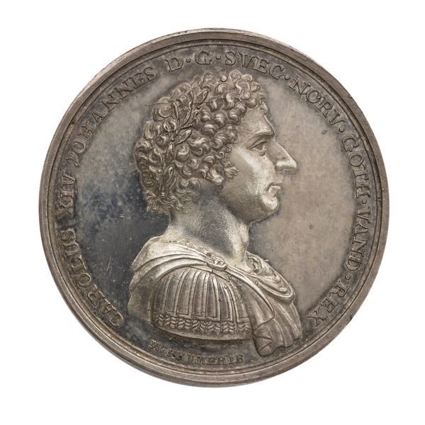 File:Medalj med Karl XIV Johan, 1818 - Skoklosters slott - 100163.tif