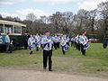 The Medina Marching Band, performing at Havenstreet railway station, Isle of Wight for the Bustival 2012 event, held by Southern Vectis.