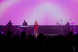 Joy performing during the American Idols Live! Tour 2009. MeganJoyAmericanIdolsLiveTour2009.jpg