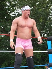 Mike Bennett ended Ethan Carter III's undefeated streak in TNA by defeating him in the no disqualification main event of Sacrifice. Mike Bennett July 2007.jpg