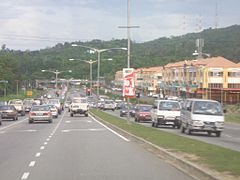 one of the suburbs (satellite towns), Bandar Indah Jaya, at Mile 4.