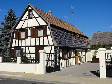 casa de entramado de madera