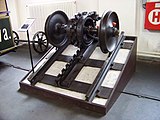 Funicular wheelset with Abt rack and pinion brake