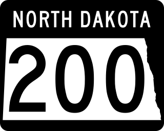 <span class="mw-page-title-main">North Dakota Highway 200</span> State highway in North Dakota, U.S.