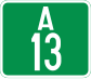 NGA road A13.svg