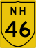 National Highway 46 marker