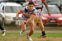 Roache playing for the Warriors in 2015 Nathaniel Roache.jpg