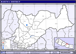 District de Rasuwa - Carte