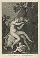 Neptunus en Amphitrite (titel op object) Mythologische liefdesverhalen (serietitel), RP-P-OB-55.661.jpg