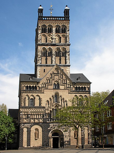 Roman Catholic church Saint Quirinus, exterior from west