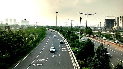 A section of Noida–Greater Noida Expressway