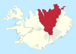 Norðurland eystra – Localizzazione