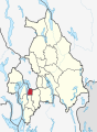 English: Location of en:Oppegård in Akershus County in Norway