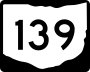 State Route 139 marker